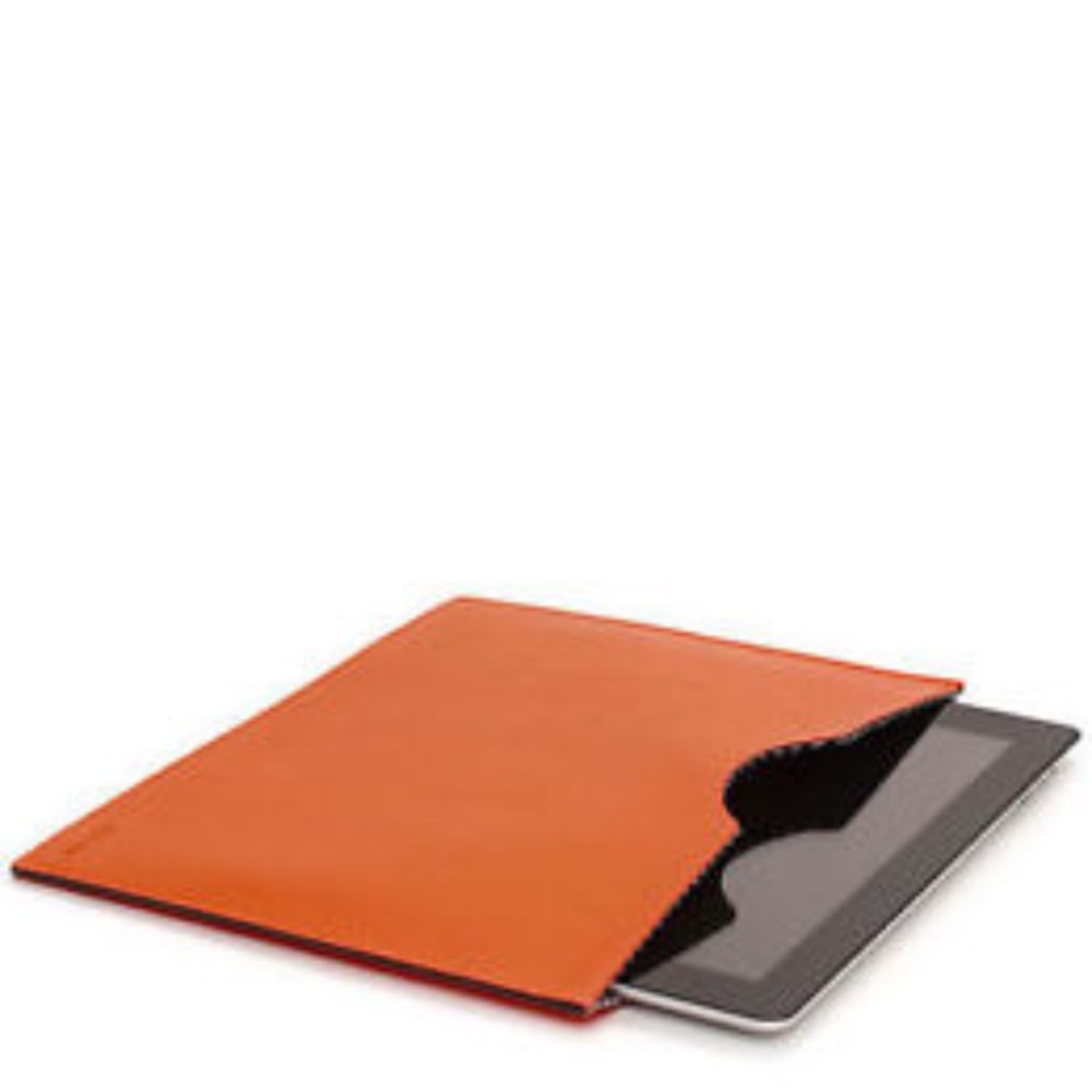 Jack Spade Orange WESSON leather tablet slip